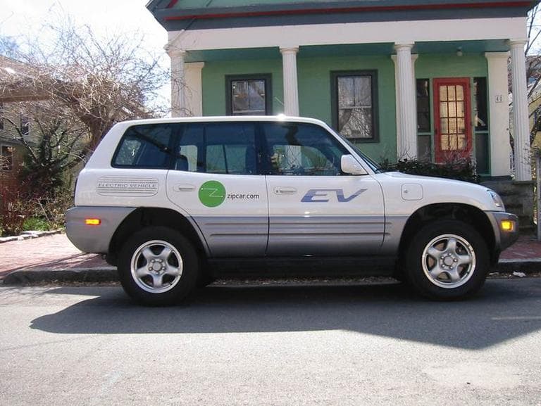 A Toyota RAV-4 EV Zipcar, in March 2002 (Courtesy Roy Russell)