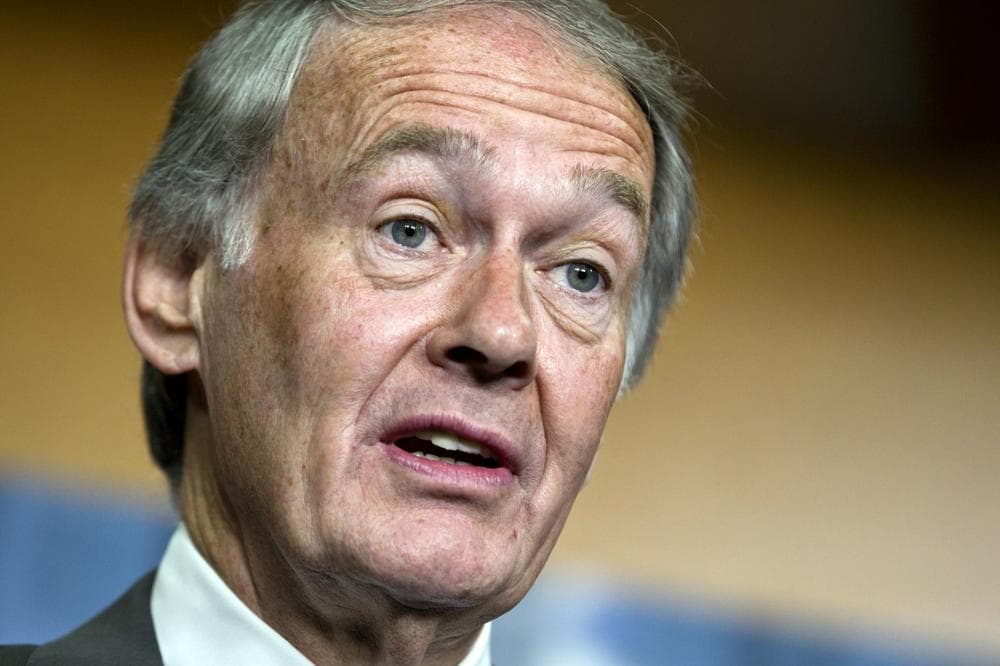 Rep. Ed Markey, D-Mass., the ranking member of the House Natural Resources Committee, during a news conference on Capitol Hill in Washington, Monday, June 18, 2012. (J. Scott Applewhite/AP)