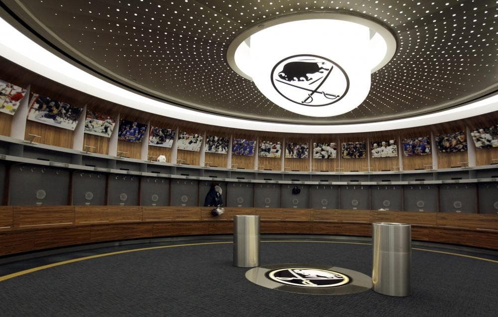 The NHL labor dispute is dragging on and the two sides don&#039;t appear to be anywhere close to a deal. The lockout began Sept. 15, 2012. In this photo, an empty locker room at the First Niagara Center, home of the Buffalo Sabres NHL hockey team, in Buffalo, N.Y. (David Duprey/AP)