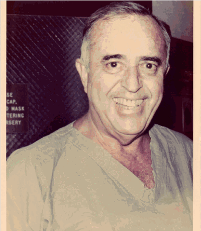 Hans Wachtel, husband, father, grandfather, doctor, murder victim.  Dr. Wachtel is pictured here, in the 1970s, after delivering a colleague's baby. (Courtesy)