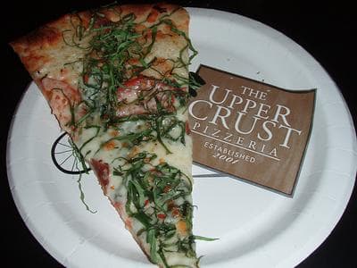 Bidders won't be able to buy the recipe for this slice of Upper Crust pizza. (CDaisyM/Flickr)