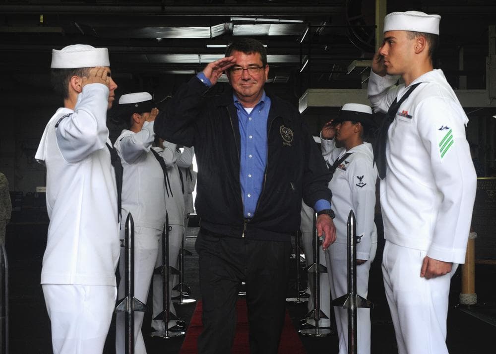 Deputy Secretary of Defense Ashton Carter Departs USS Makin Island ((U.S. Navy Photo by Chief Mass Communication Specialist John Lill/Flickr)