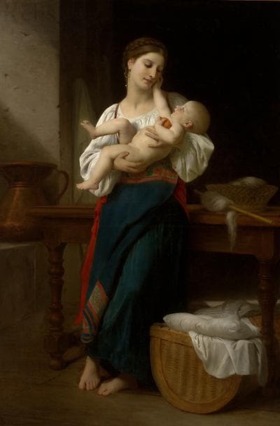 William A. Bouguereau -Premières Caresses (Wikimedia Commons)