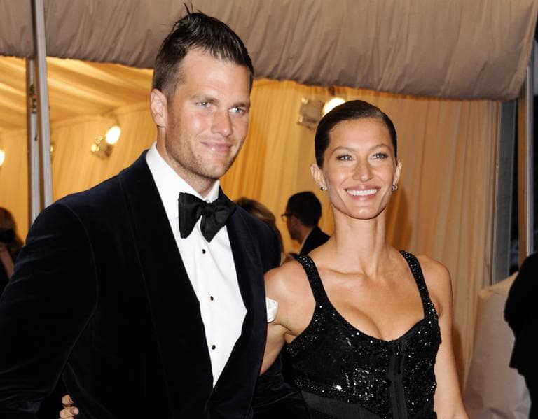 Tom Brady with his wife, Gisele Bundchen, at the Metropolitan Museum of Art Costume Institute gala benefit in New York in 2011. (Evan Agostini/AP)