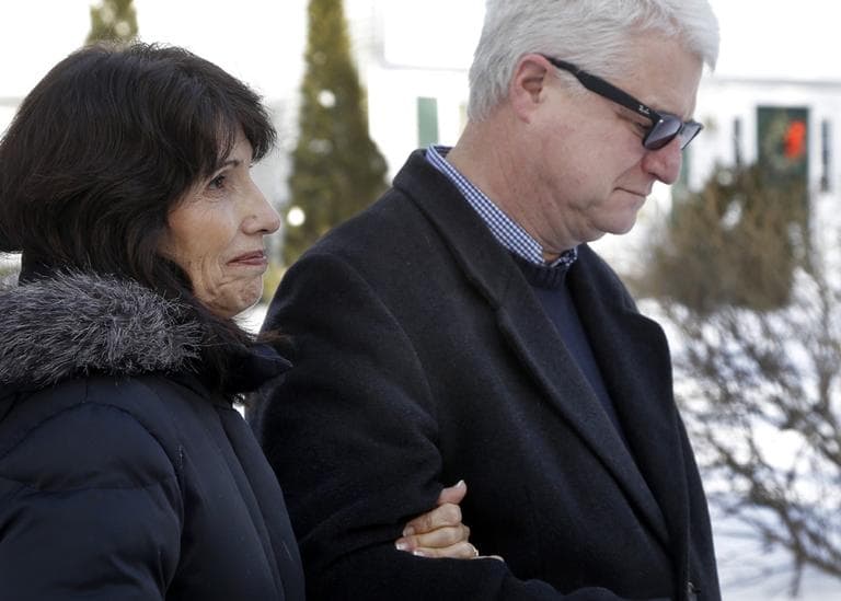 Diane and John Foley speak about their son, James Foley, a journalist who was kidnapped in Syria by gunmen on Thanksgiving, during a news conference at their home in Rochester, N.H., Thursday. (Elise Amendola/AP)