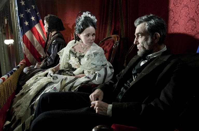 Sally Field and Daniel Day-Lewis appear in a scene from &quot;Lincoln.&quot;  (David James/DreamWorks/Twentieth Century Fox/AP)