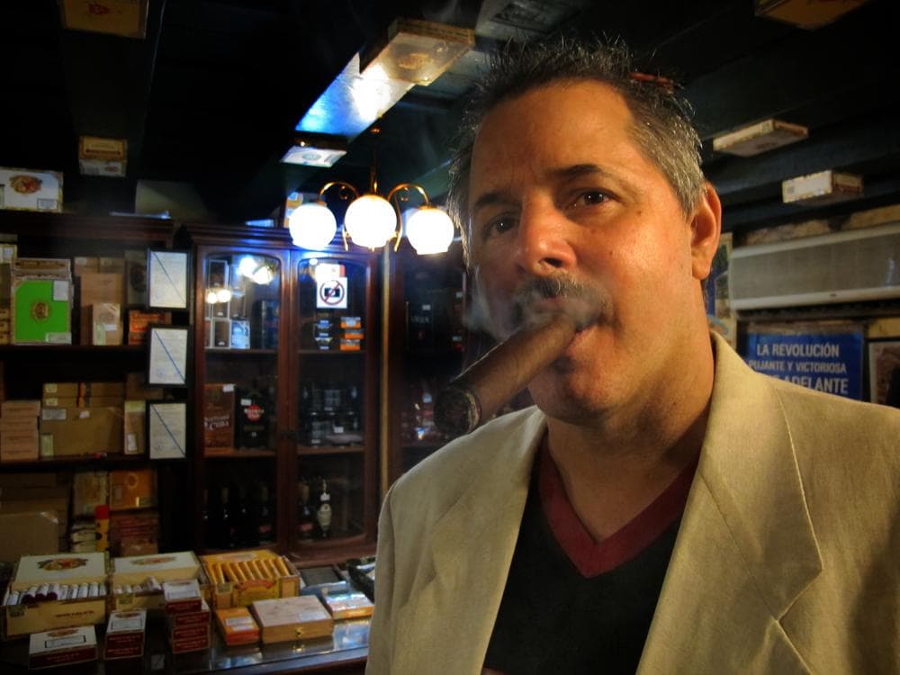 Manny, our Cuban tour guide, took me and another American to see a hidden cigar club in the Conde de Villanueva hotel. I was told Reinaldo Ruiz, this torcerdores or master cigar roller, is one of the best in Cuba.