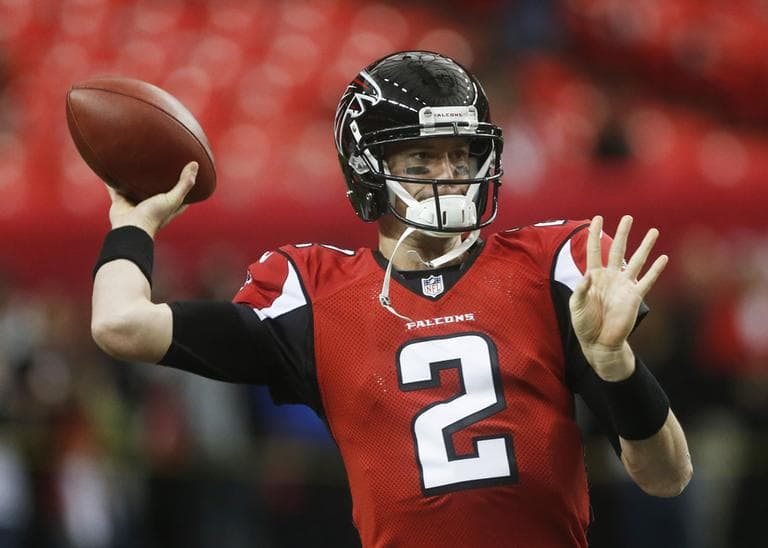 Quarterback Matt Ryan hopes to lead the Atlanta Falcons to victory over the Seattle Seahawks in an NFC playoff game Sunday. (John Bazemore/AP)