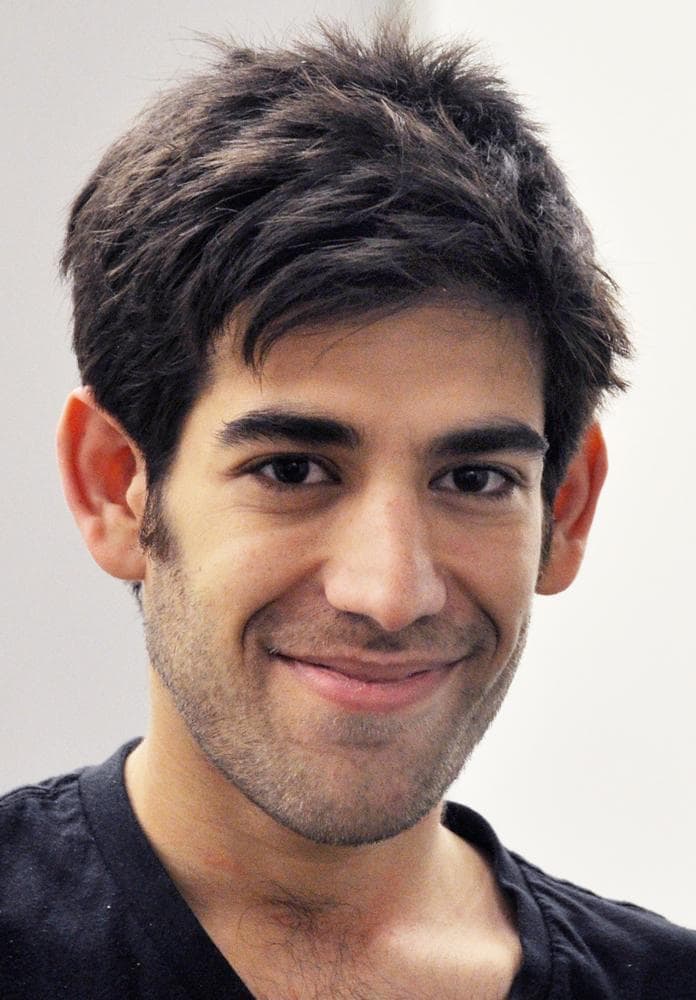 This Dec. 8, 2012 photo provided by ThoughtWorks shows Aaron Swartz, in New York. Swartz, a co-founder of Reddit, hanged himself Friday, Jan. 11, 2013, in New York City. (ThoughtWorks, Pernille Ironside/AP)
