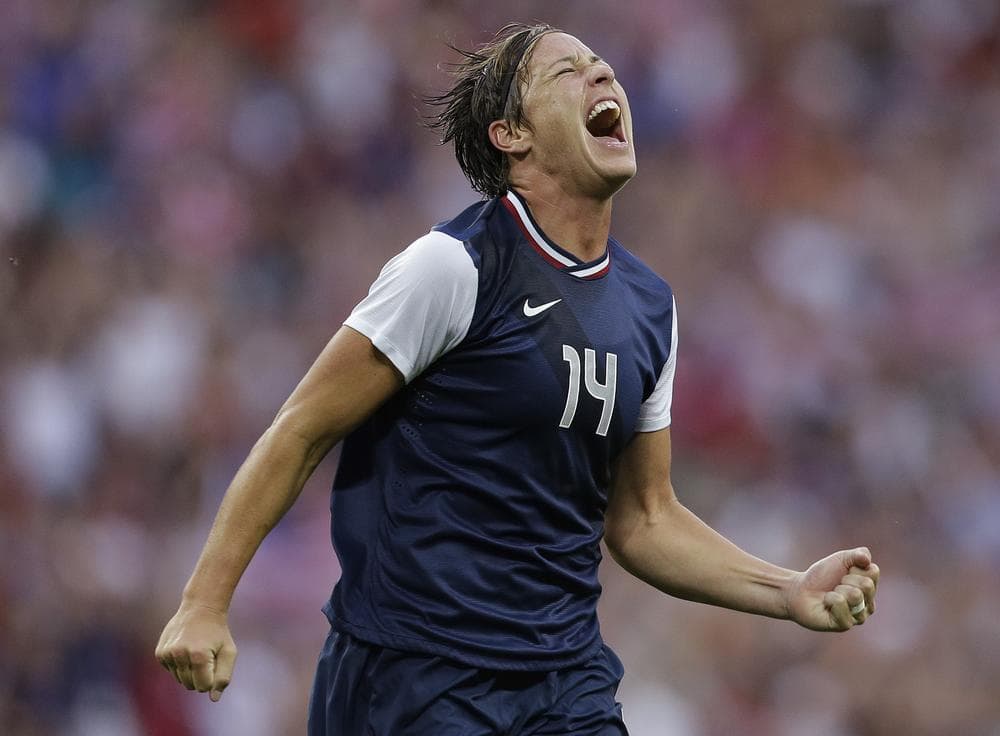 After donning the red, white, and blue at the 2012 Summer Olympics, Abby Wambach will now represent her hometown as a member of the Western New York Flash of the the new National Women's Soccer League. (AP Photo/Ben Curtis)