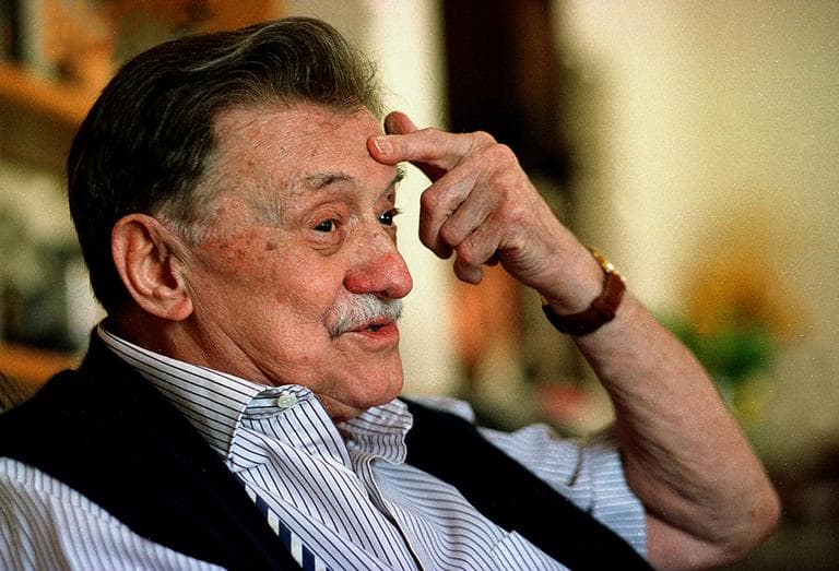 A collection of poems by the late Uruguayan novelist Mario Benedetti, pictured here in 2005, is among the recently translated works recommended by Jim Kates. (Marcelo Casacuberta/AP)