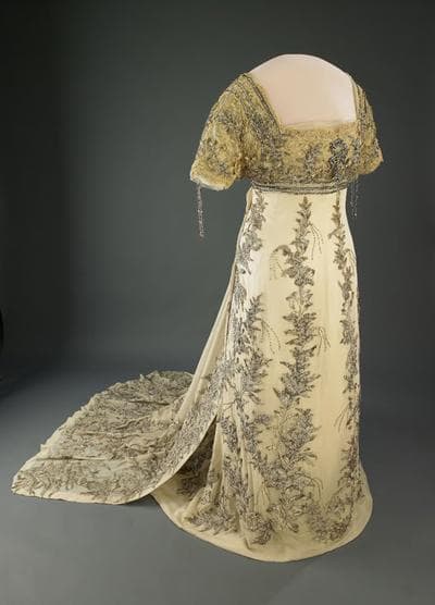 The museum's collection began when Helen Taft donated this gown, which she wore to her husband  William Howard Taft’s 1909 inauguration. (National Museum of American History)