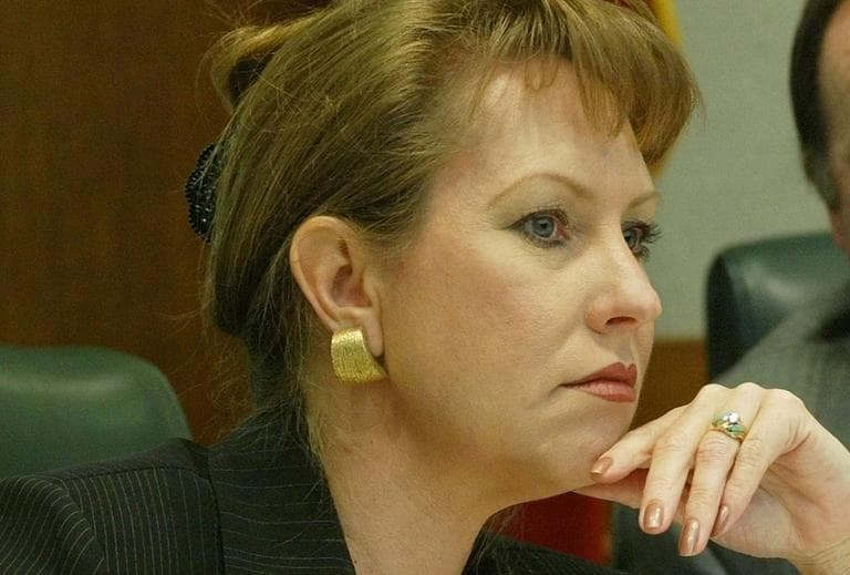 Rep. Suzanna Gratia Hupp, R-Lampasas, is pictured in February 2005, during a hearing by members of the House Committee on Human Services in Austin, Texas. (Harry Cabluck/AP)