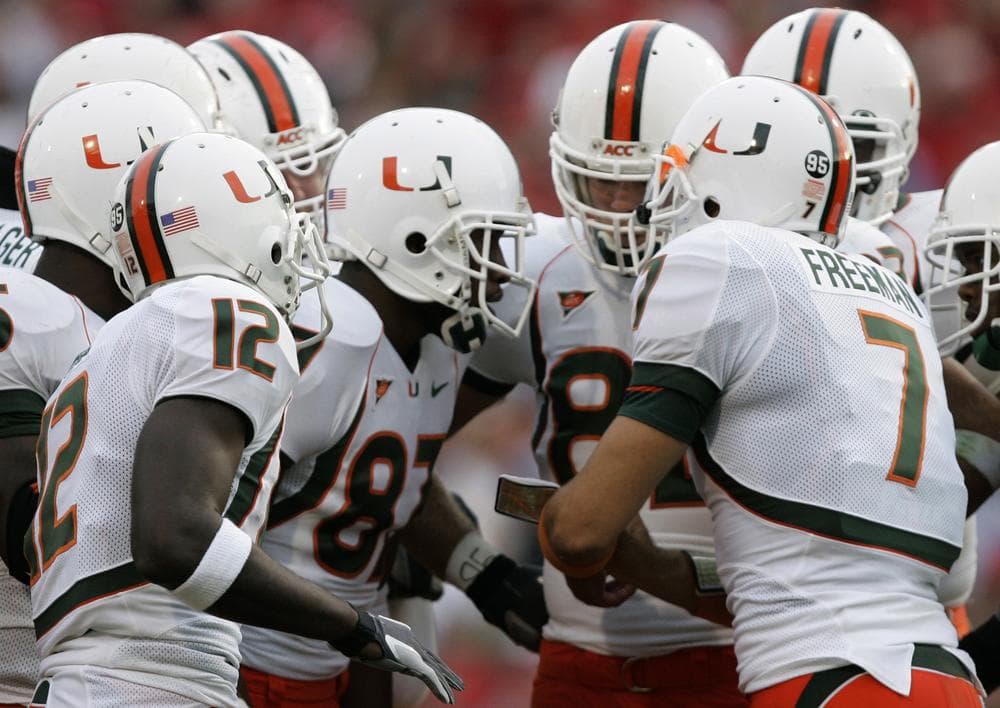 The NCAA has stopped its own investigation into a University of Miami booster's relationship with the Hurricanes athletic department because investigators violated NCAA rules. (Chris Gardner/AP)
