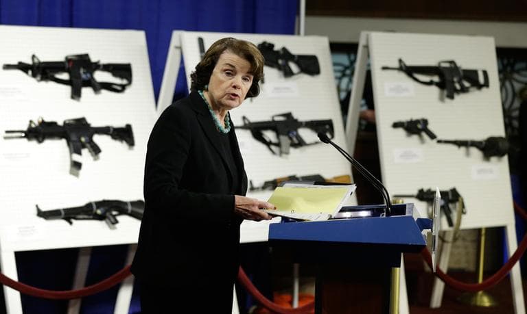 Sen. Dianne Feinstein, D-Calif. speaks during a news conference on Capitol Hill in Washington, Thursday, Jan. 24, 2013, to introduce legislation on assault weapons and high-capacity ammunition feeding devices. (Manuel Balce Ceneta/AP)