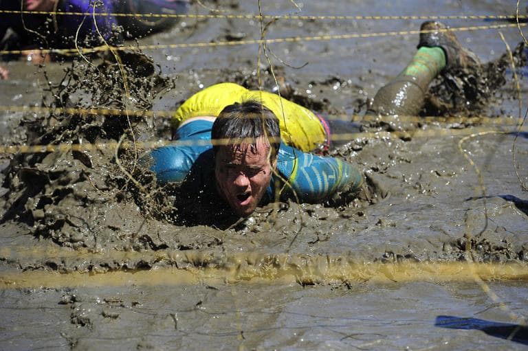 A man participates in a Tough Mudder in Pennsylvania, in April 2012. (Flickr/The 621st Contingency Response Wing)