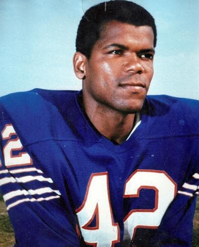 Butch Byrd’s team portrait from the Bills’ 1969 season. He holds Buffalo’s record for career interceptions (40). (Courtesy)