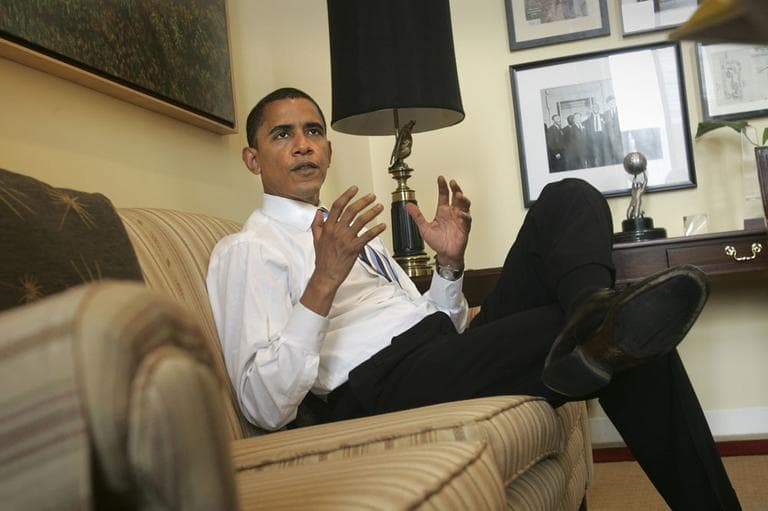 Sen. Barack Obama, D-Ill., in his office on Capitol Hill, Wednesday, July 19, 2006, in Washington. (AP)