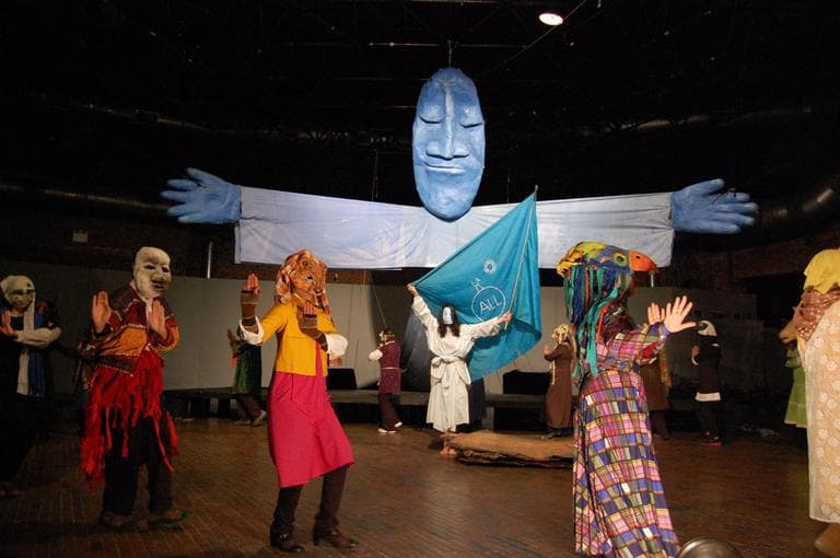 Bread and Puppet Theater performs &quot;The Possibilitarians.&quot; (Greg Cook)