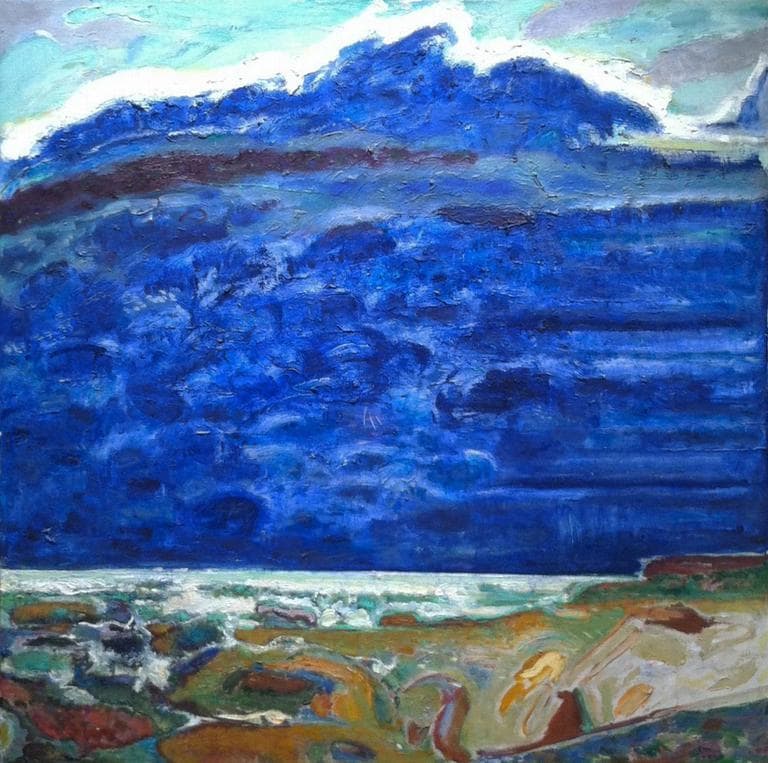 Bernard Chaet's 2008 painting “Blue.&quot; (Courtesy of Alpha Gallery)