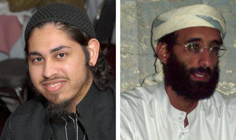 A U.S. drone strike in Yemen in September 2011 killed alleged al-Qaida operatives Samir Khan (left) and Anwar al-Awlaki (right). Both were U.S. citizens who had not been charged with any crimes. (AP)