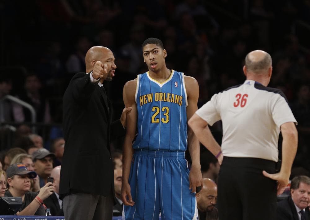 Hornets' head coach Monty Williams and the city of New Orleans have high hopes for Anthony Davis. (Kathy Willens/AP)
