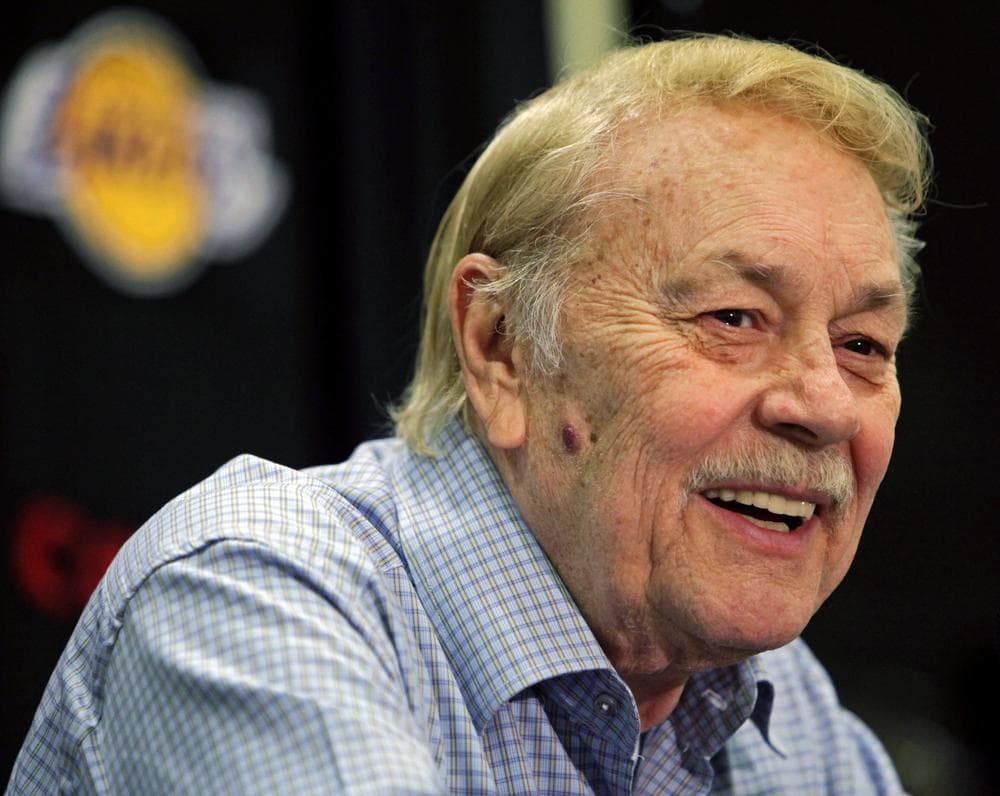 Jerry Buss, who owned the Lakers for more than 30 years, died on Monday. (Damian Dovarganes/AP)