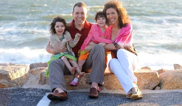 Author Bruce Feiler and his wife Linda with their daughters. (Courtesy Kelly Hike)