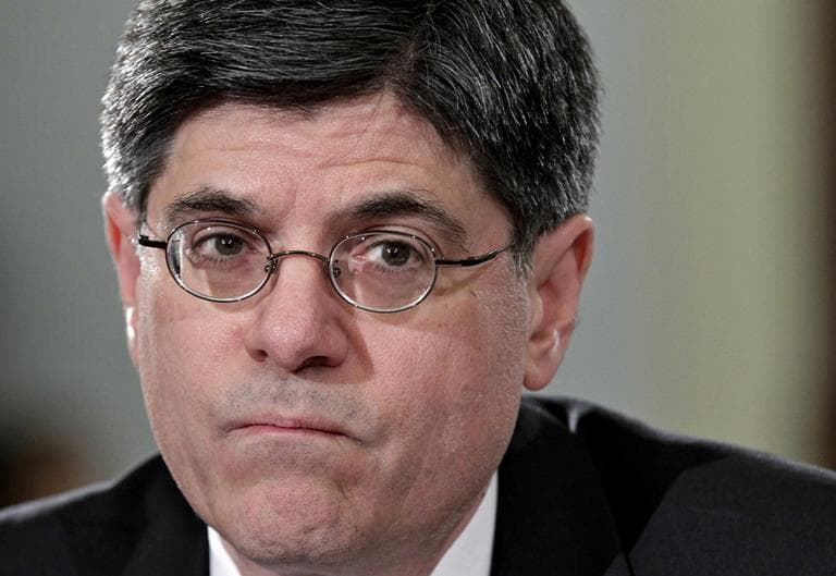 This Feb. 15, 2011 photo shows White House Chief of Staff Jack Lew testifying on Capitol Hill in Washington. (J. Scott Applewhite/AP)
