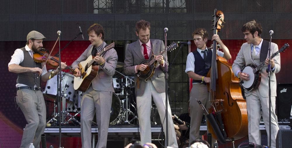 The Punch Brothers perform during the Bonnaroo Music and Arts Festival in Manchester, Tenn., June 9, 2012. (Dave Martin/AP)
