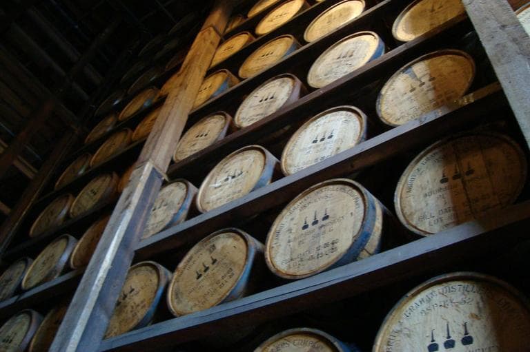 Barrels at the Woodford Reserve Distillery in Kentucky. (Flickr/Adam Sonnett)