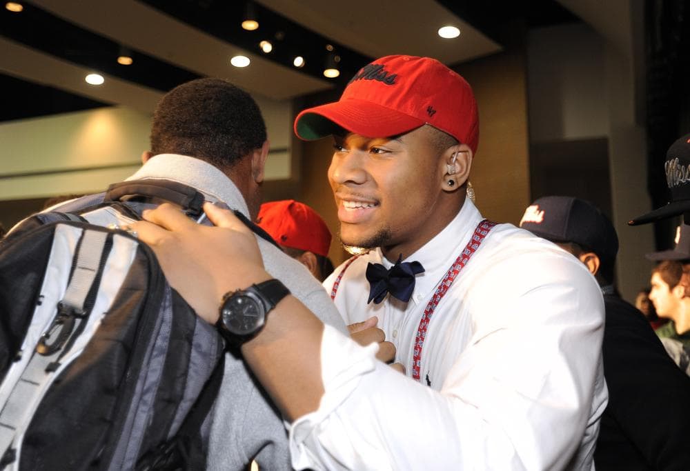 On Wednesday, the country’s top ranked recruit Robert Nkemdiche signed on to play football at Ole Miss. But not all recruits were able to successfully commit to a program on National Signing Day. (David Tulis/AP)
