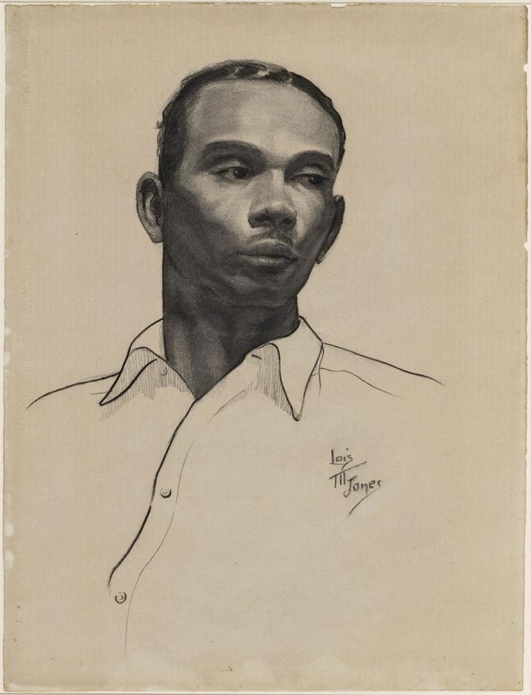 Loïs Mailou Jones "Negro Student," 1934, charcoal on paper (Courtesy of the Museum of Fine Arts, Boston)