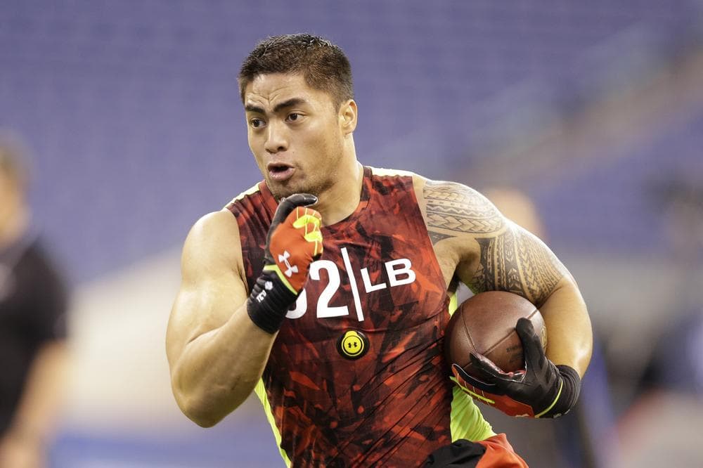 Players at the NFL scouting combine say they were asked by teams about their sexual orientation. A hoax involving Notre Dame linebacker Manti Te'o may have something to do with that. (Michael Conroy/AP)