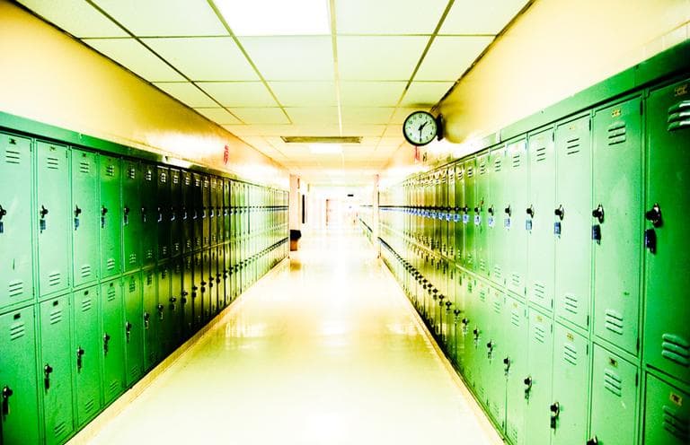 A high school hallway in Vicksburg, Miss. (Michael Gilliam/Flickr)
