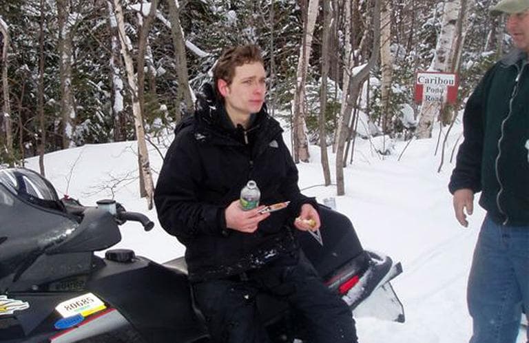 This photo released by the Maine Warden Service shows Nicholas Joy, 17, of Medford, Mass., Tuesday morning, after being found on a trail off the western side of Sugarloaf Mountain at Carrabassett Valley, Maine. (AP/Maine Warden Service, Scott Thrasher)