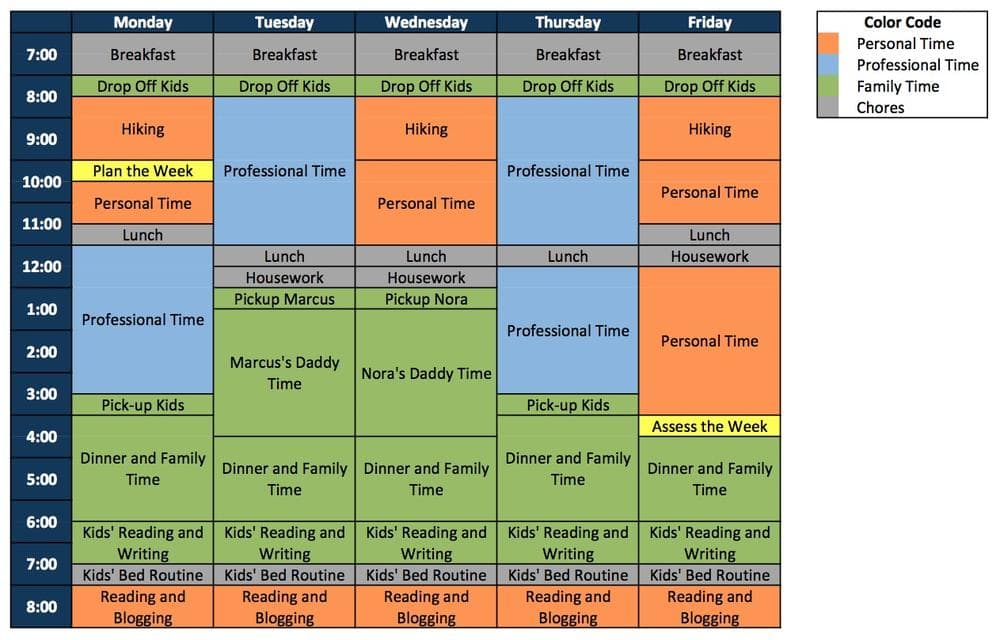 Click to see Winston Chen's schedule to make the hours of arctic freedom productive. (Courtesy Winston Chen)