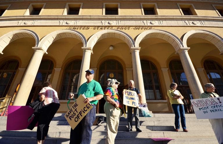 Berkeley, Calif., residents protest outside Berkeley Main Post Office in July 2012. (Daniel Parks/Flickr)