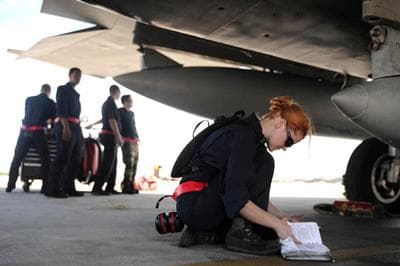 Airman 1st Class Jessica Hinves. (Courtesy Cinedigm/Docurama Films)