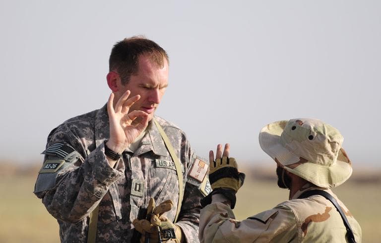 Army infantry and special forces officer Andrew Slater is pictured in Iraq. (Courtesy Andrew Slater)