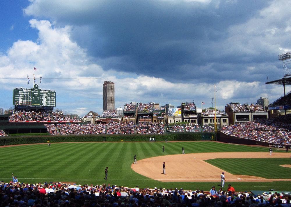 Cubs' owners would like to add a video screen to iconic Wrigley Field, but politicians, restaurant owners, and some fans don't like the idea. (Antonio Delgado via Flickr)