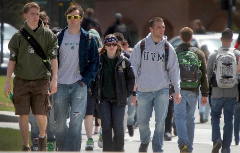 Students at the University of Vermont. (AP)