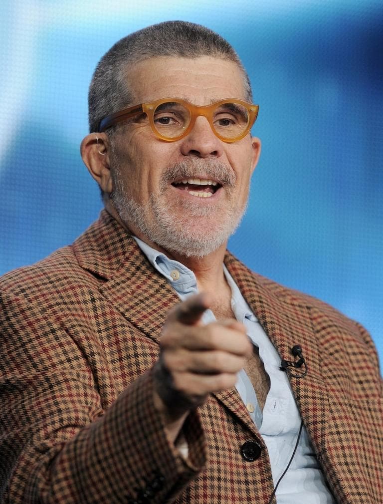 David Mamet speaking to the Television Critics Assn. (Chris Pizzello/Invision/AP)