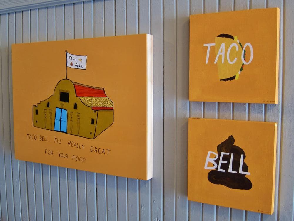Pat Falco's take on Taco Bell. (Courtesy of Hallway Gallery)