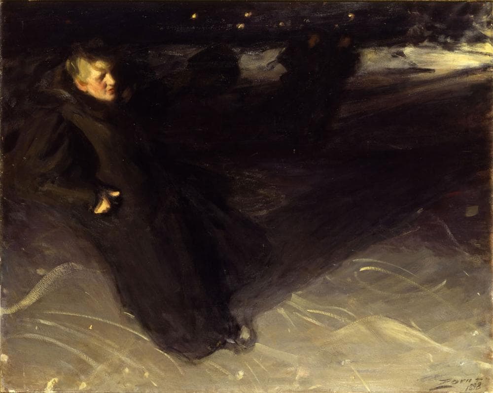 Anders Zorn's 1898 painting &quot;The Ice Skater.&quot; (Courtesy Gardner Museum)