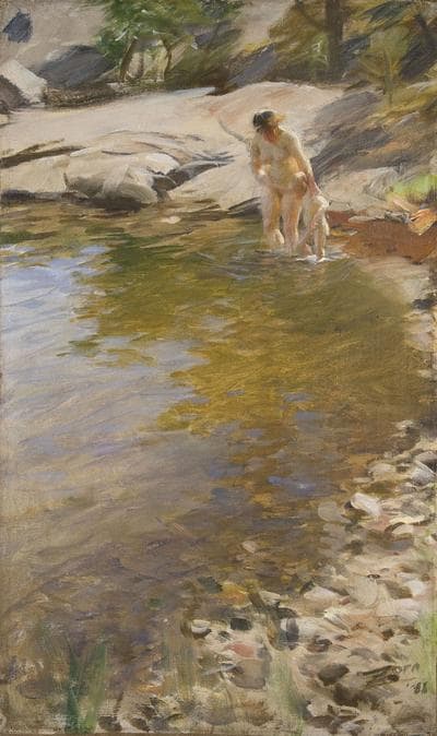 Anders Zorn's 1888 painting &quot;The Morning Toilet.&quot; (Courtesy Gardner Museum)