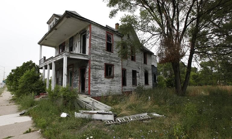 A vacant home is shown in Detroit, Wednesday, July 27, 2011. (AP/Paul Sancya)