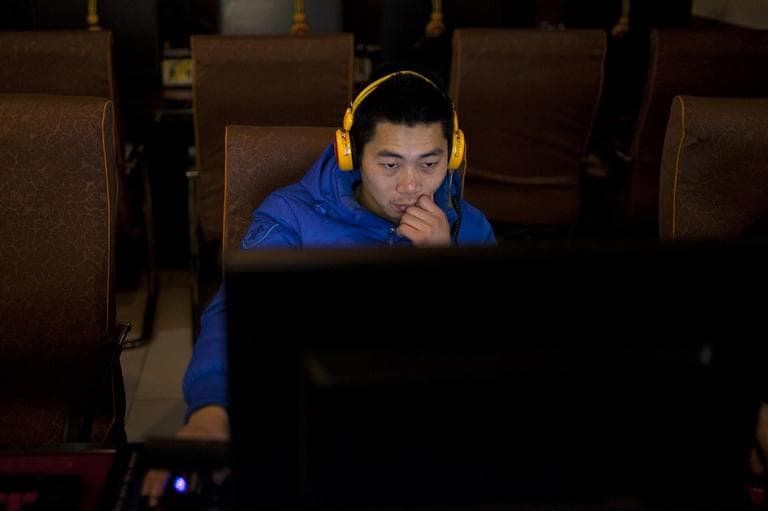 A man uses a computer at an internet cafe in central Beijing, Chinain 2012. (AP/Alexander F. Yuan)