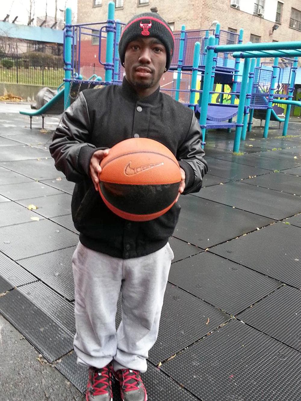 Jahmani Swanson grew up playing basketball on this court in Manhattan. (Jon Kalish/Only A Game)