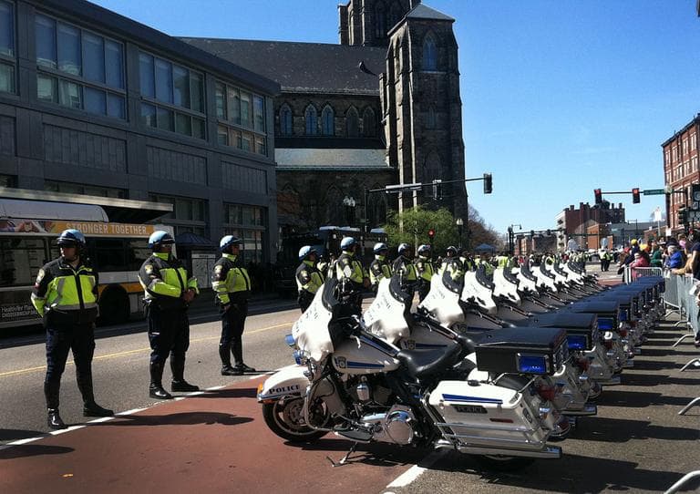 Police outside Cathedral